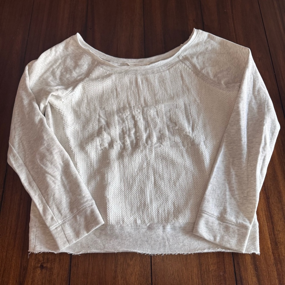 Victoria’s Secret 2013 Fashion Show Sequin Angel Off Shoulder Pullover Size L
